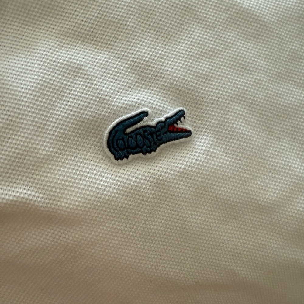 Lacoste for J. Crew Men’s Polo Shirt in White - Picture 8 of 9